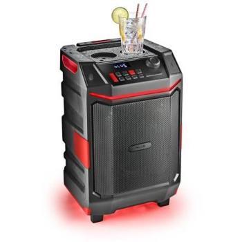 Altavoz Portátil Bluetooth NGS Wild Bash 300W con Luces LED RGB, Batería Recargable Extraíble y Resistencia al Agua IPX6