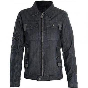 Niños Chicos Vaqueros Chaqueta Abrigo Kids Acolchado Sudadera Chaqueta De Transición Americana 20425 - algodón, Negro, 100% algodón 100% algodón\n\t\t\t\t, niños, 176 / 16 Años