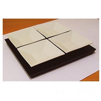 Entremesero cerámico 4 piezas sobre madera V000-0885C