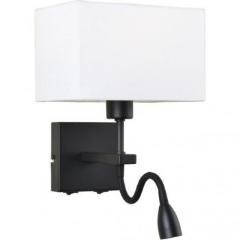 Lámpara de noche led moderna Norte Negro Mate 3000K 350lm