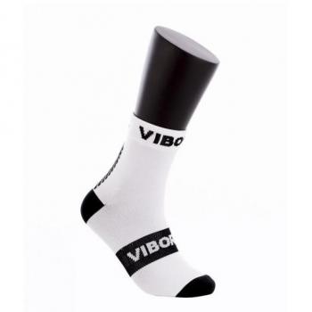 Calcetines Vibor-A Kait 1P - Calzini Vibor-a Kait Alla Caviglia Bianco Nero, longitud hasta el tobillo, diseño en blanco y negro