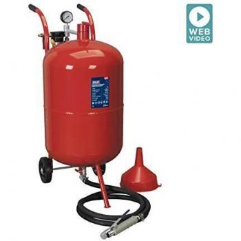 Sealey SB998 Shot Blaster with Water Trap and Wheels, 75L, Red
