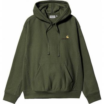 Sudadera con capucha Carhartt WIP American Script verde oscuro para hombre - Talla S