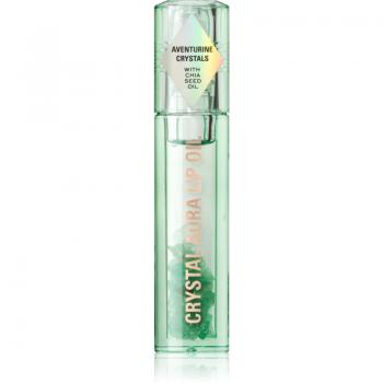 Makeup Revolution Crystal Aura Lip Oil, Nourishing and Moisturising Effect, Shade Aventurine Cucumber, 2.5 ml