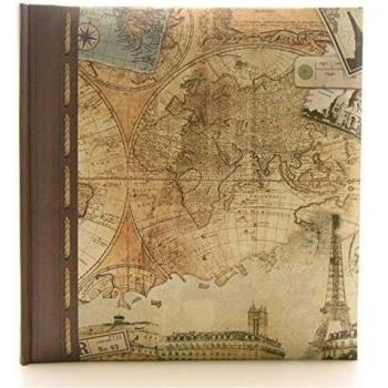 Kenro Old World Map Memo Photo Album holds 200 7x5''/13x18cm [HOL108]