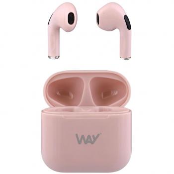 Auriculares inalámbricos TWS Melody 2 Bluetooth 5.2 con estuche de carga - Rosa