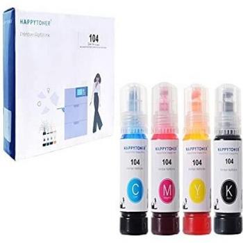 Repuesto de Tinta de Repuesto para Epson 104 Botella de Tinta para Epson ET-4700 ET-2726 ET-2721 ET-2720 ET-2715 ET-2714 ET-2712 ET-2711 ET-2710 Printers