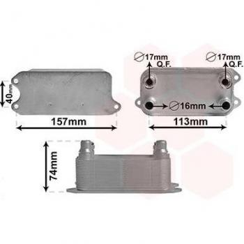 Enfriador de aceite VAN WEZEL 30013702