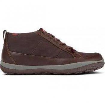 Camper Peu Pista GM Men's Ankle Boots - Brown, Size 42, Casual Lace-Up Design