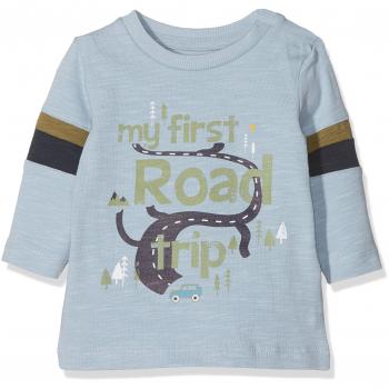 NAME IT Nbmlars LS Top, Camisa Manga Larga para Bebés, Azul