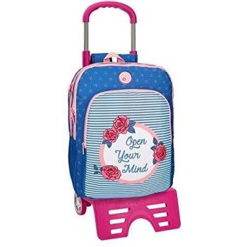 ROLL ROAD Rose Mochila doble compartimento con carro