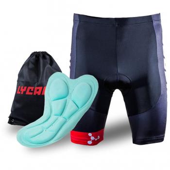 LYCAON Bicicleta Ciclismo Shorts de Ciclismo Padded Shorts de Gel Antibacteriano Gel de Silicona Padding Biker Shorts Medio Pantalones para Bicicleta de Carretera MTB Shorts