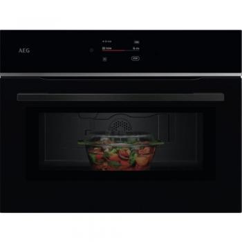 Microondas Integrable AEG TM7NK721B Negro 45cm 44L WiFi Pantalla Táctil MealAssist