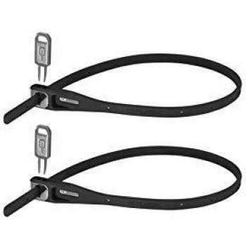 Hiplok Z LOK Twin Pack-All Black CANDADOS, Adultos Unisex, Negro, ESTANDAR