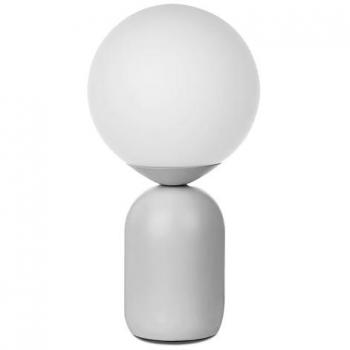 Lámpara de Mesa Bola Cerámica Neutra 15x15x28,5 cm Máx 40W para Dormitorio o Salón
