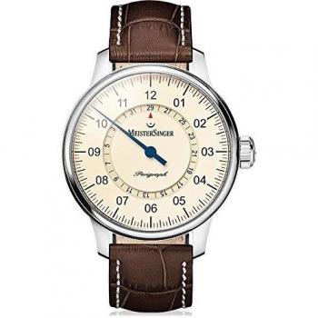 MeisterSinger Mens Classic Pluse Perigraph Automatic Ivory AM1003