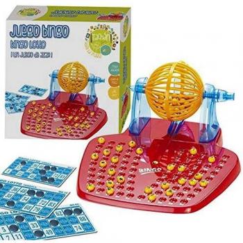 Tachan- Juego Bingo Lotto, Color Rojo/Amarillo/Azul