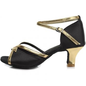 HROYL Mujer Zapatos de baile latino Satén Salón de baile 225 Nergo 37 EU