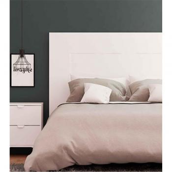 Cabecero de Cama de Matrimonio MD BLOCK Venus Blanco Cotton 130 cm Alto x 165 cm Ancho