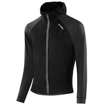 Löffler - Chaqueta híbrida con Capucha, Color Negro