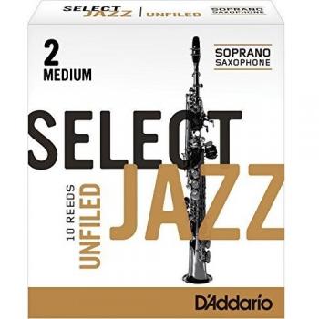 D'Addario Rico Select Jazz Unfiled Soprano Sax Reeds (Box of 10)