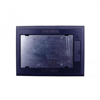 Caja de Suelo Simon K45 Cuadrada 4xK45 + 2xK45/2 Gris, Profundidad Reducida para 5 Mecanismos