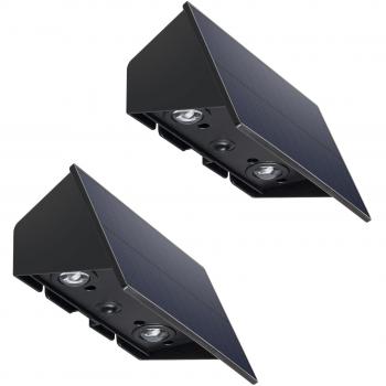 Lote de 2 proyectores solares Blinky H18 cm de plástico y plexiglás