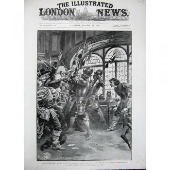 Teatro 1896 de Haymarket Debajo del Traje Rojo Weyman Rose [Cocina y Hogar]