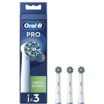 Oral-B Cross Action Electric Toothbrush Replacement Heads Pack of 3
