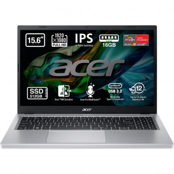 Portátil Acer Aspire 3, Ryzen 5, 16GB, 512GB SSD, 15.6', FreeDOS / Sin Sistema Operativo