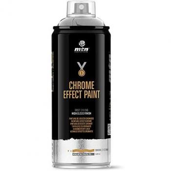 Spray Acrílico Plata Cromada 400 ml - Efecto Cromado Montana Pro