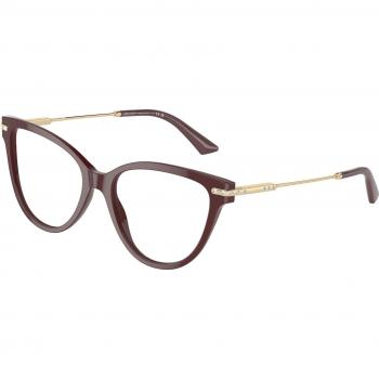 Jimmy Choo JC3001B 5018 Women's Eyeglasses Burgundy Size 52 - Blue Light Block Available