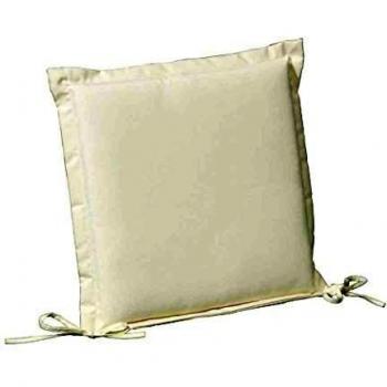 PAPILLON Cojín para Silla 43x43x5 cm. Beige Desenfundable