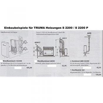 Conjunto de Chimenea Truma AKD S 2200 para Calefacción a Gas Líquido con Encendido Automático - Tubo de Escape Lateral Derecho y Botón de Control Izquierdo - Operación Eficiente sin Ventilador en Diseño Titan
