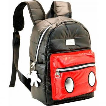Mochila Acolchada Mickey Mouse Disney Karactermania Fashion Air Negra 32cm