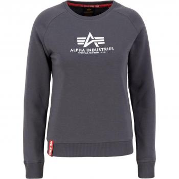 Alpha Industries Women's New Basic Vintage Grey Sweatshirt