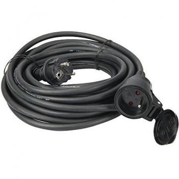 Cable Alargador Schuko Tipo E 230V 10m Negro