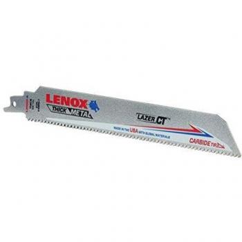 Lenox Lazer CT 9-Inch Carbide Tipped Reciprocating Saw Blade, 8 TPI, High Performance, Long Life