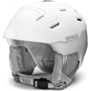 Briko - Casco de nieve de mujer Crystal 2.0 Briko, casco para esquí y snowboard, diseño ligero y aerodinámico, sistema de ventilación ajustable, forro interior extraíble y lavable, certificado CE