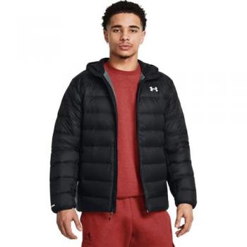 Men's Under Armour Legend Down Hooded Jacket - Black