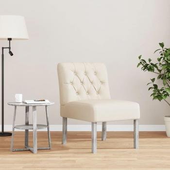 Linen Button Slipper Chair