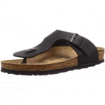 Birkenstock Ramses Birko-Flor - Sandalias de dedo unisex, Negro, 44