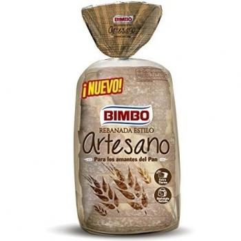 Bimbo - Rebanada Estilo Artesano, Pan blanco con Corteza 550g, 14 Rebanadas