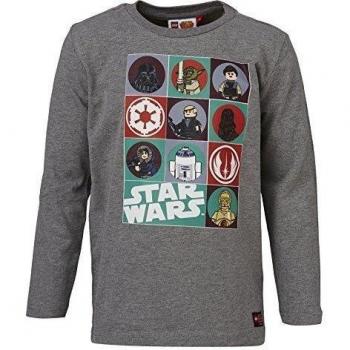 LEGO wear LEGO Star Wars TIMMY 652 - Langarmshirt-Camiseta Niños,  
 Gris