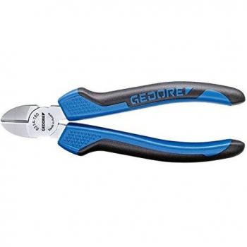 Alicate corte diagonal GEDORE 8314-125 JC - 125 mm, acero al carbono, mango ergonómico, acabado mate, ideal para cortes precisos en espacios reducidos
