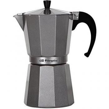 Orbegozo KFS 320 - Cafetera italiana de aluminio, 3 tazas de capacidad, mango ergonómico, válvula de seguridad, filtro desmontable