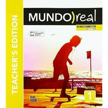 MUNDO REAL 1 ED.INTERNACIONAL PROFESOR 18: In English with free coded access to the ELEteca