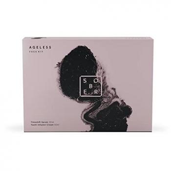 Sober Ageless Face Kit - Sérums hidratantes unisex, incluye Timeshift Anti Aging Serum 30 ml y Youth Infusion Cream 50 ml