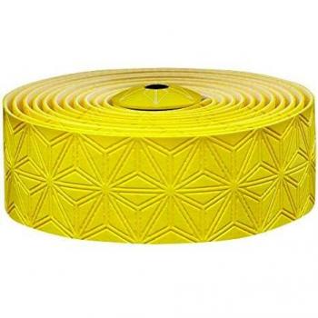 Supacaz Super stickly Kush de Francia Amarillo Cinta para Manillar con tapón Amarillo Bicicleta de Carreras, SC-BT-023