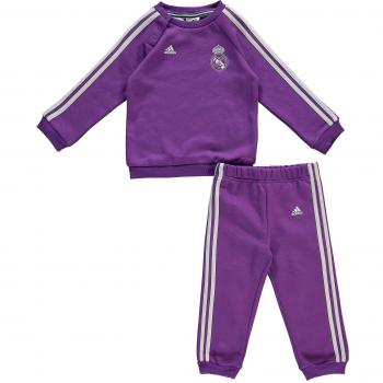 adidas Real Madrid 3S Bbyjogg - Conjunto para niños de 12-18 meses, color morado